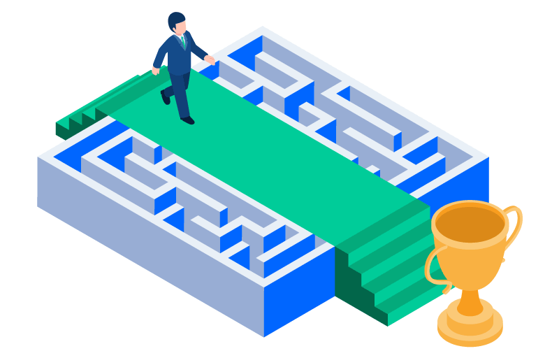 Labyrinth de la création d'entreprise